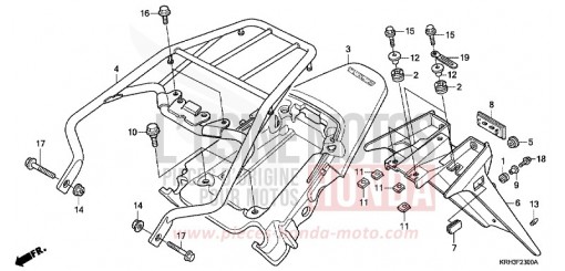 REAR FENDER XR125L3 de 2003